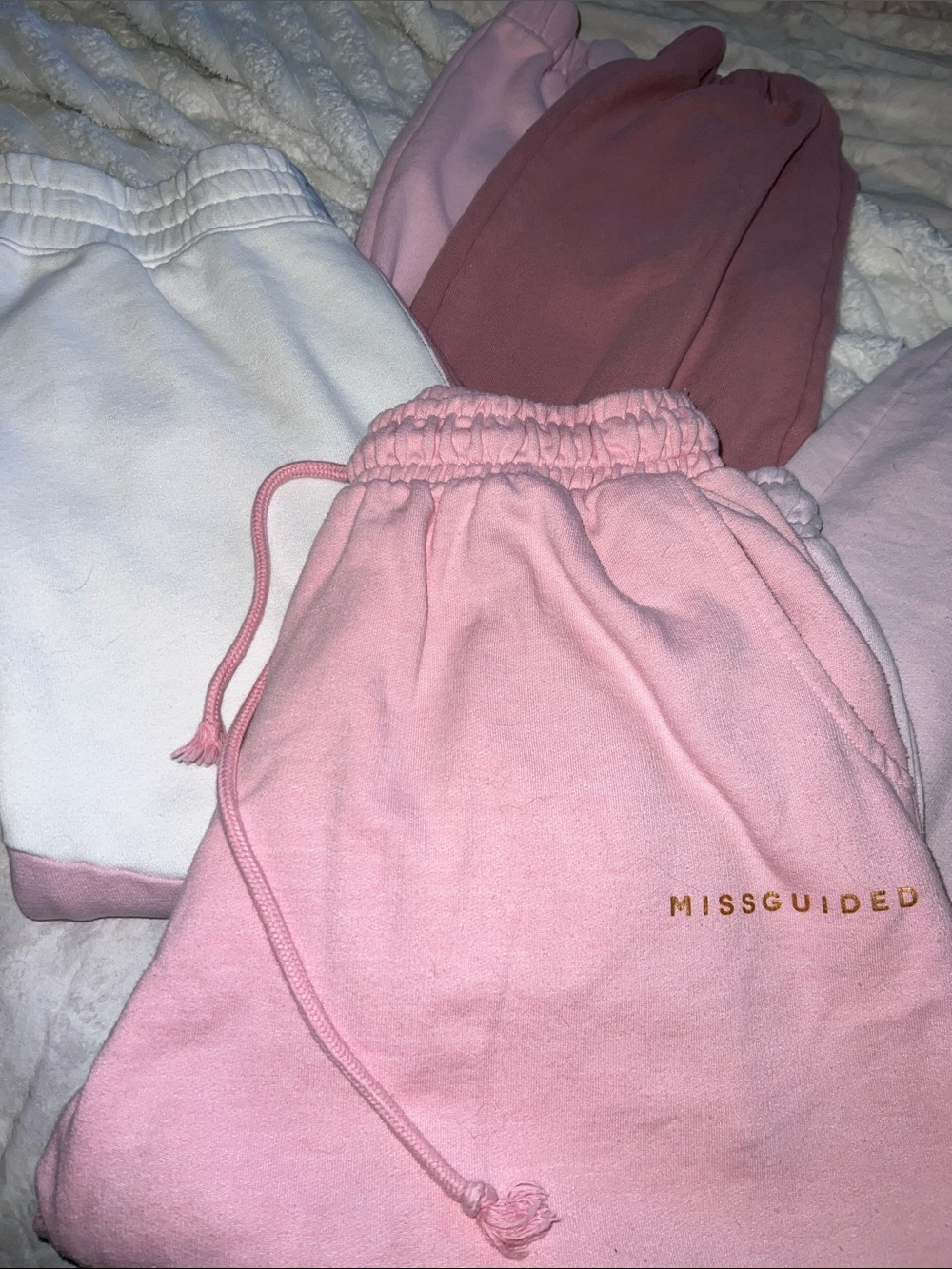 Pink Color Block Sweats